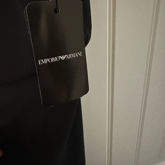 NWT Emporio Armani draped dress size 44 - Picture 2 of 8